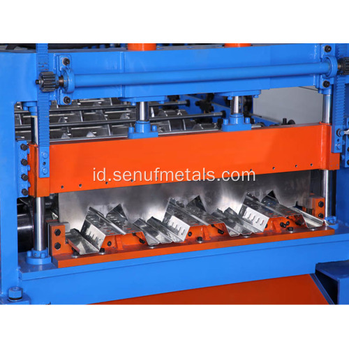 Profil dek lantai logam aluminium mesin roll forming